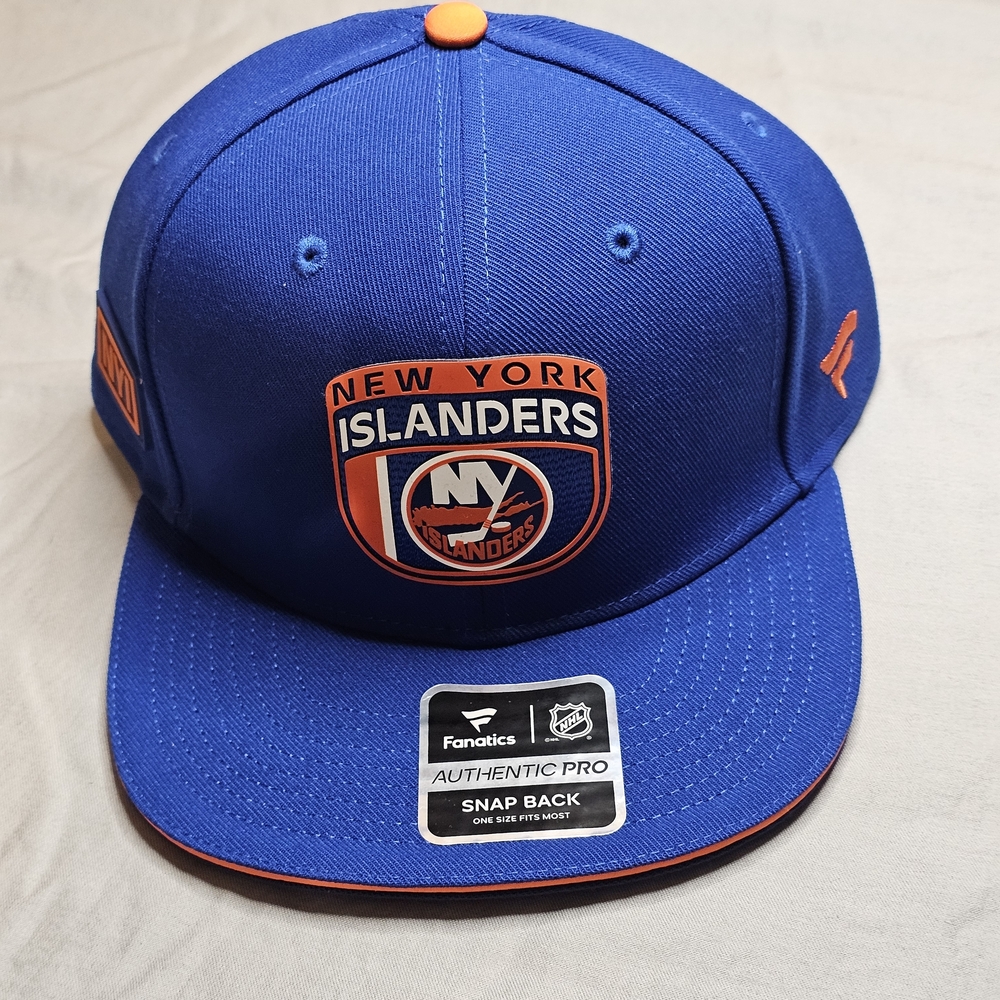 New York Islanders NHL Fanatics Authentic Pro Royal Blue Snapback Hat Cap‎